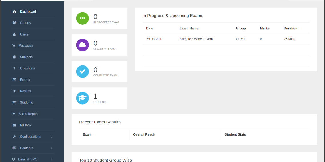 Online examination system